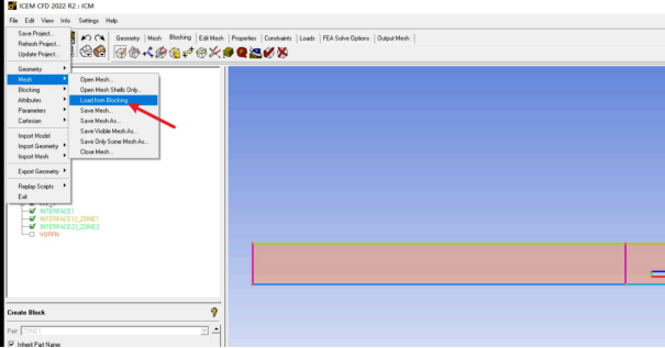 ICEM创建Interface方法 meshinterface306