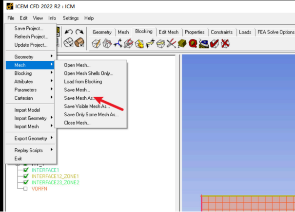ICEM创建Interface方法 meshinterface324